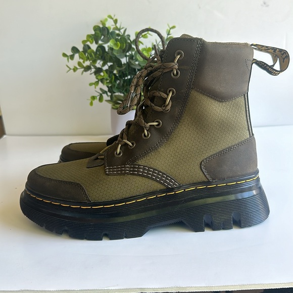 NWOT Dr. Martens Tarik TG Waxed Boot In Olive Green -Sz 9 W-8 M - Picture 4 of 15